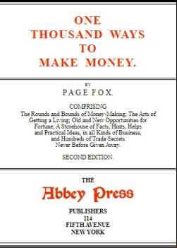 One Thousand Ways to Make Money