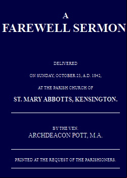 A Farewell Sermon