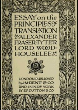 Essay on the Principles of Translation