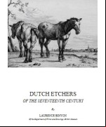 Dutch Etchers of the Seventeenth Century
