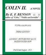 Colin II -  A Novel