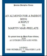 An Almond for a Parrot -  Being a reply to Martin Mar-Prelate