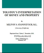 Tolstoy's interpretation of money and property