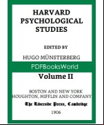 Harvard Psychological Studies, Volume 2