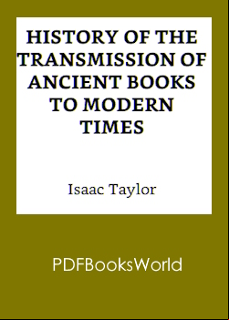 History of the transmission of ancient books to modern times